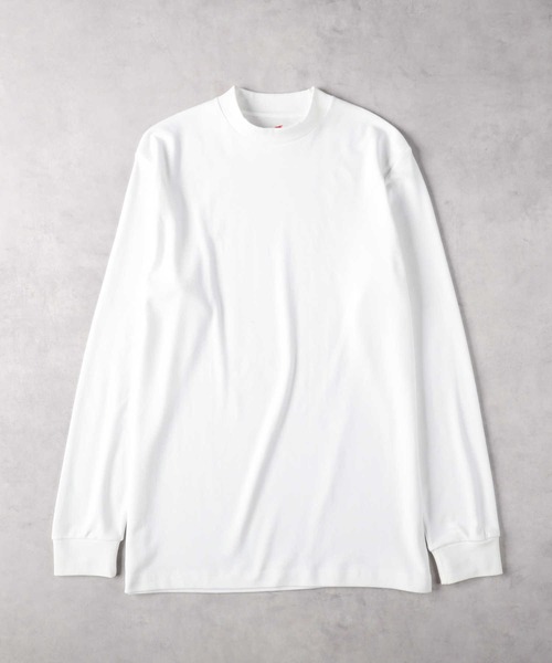 HANES（ヘインズ）の「HANES(ヘインズ)【メンズ】裏起毛クルーネック長袖シャツ（Tシャツ/カットソー・メンズ・ブラック/ホワイト・L/XL/M）」の2枚目の写真