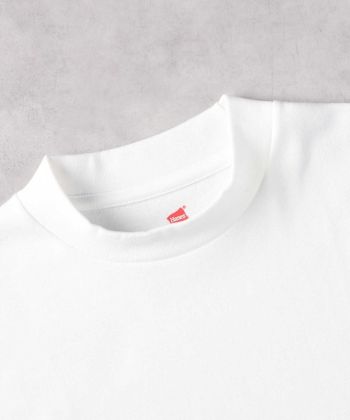 HANES（ヘインズ）の「HANES(ヘインズ)【メンズ】裏起毛クルーネック長袖シャツ（Tシャツ/カットソー・メンズ・ブラック/ホワイト・L/XL/M）」の5枚目の写真