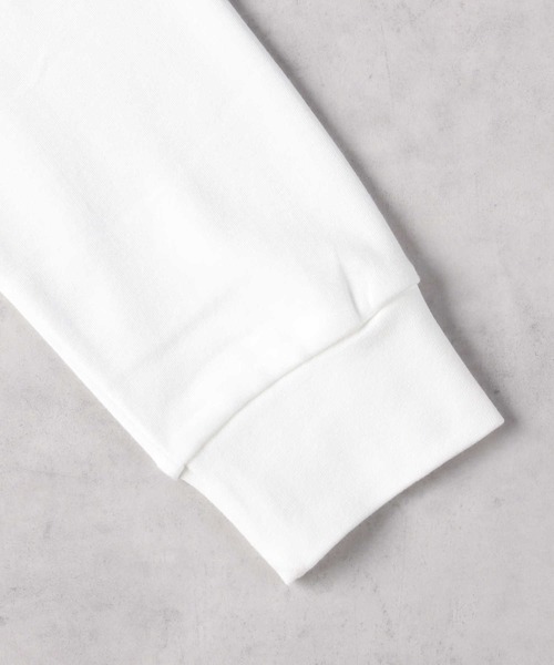 HANES（ヘインズ）の「HANES(ヘインズ)【メンズ】裏起毛クルーネック長袖シャツ（Tシャツ/カットソー・メンズ・ブラック/ホワイト・L/XL/M）」の6枚目の写真