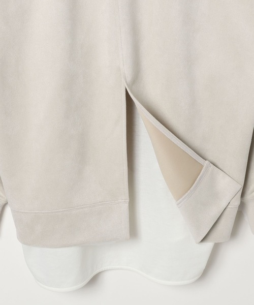 BAYFLOW（ベイフロー）の「フェイクスウェードレイヤードプルオーバー（スウェット・レディース・ピンク/モカ/パープル/アイボリー・FREE）」の22枚目の写真