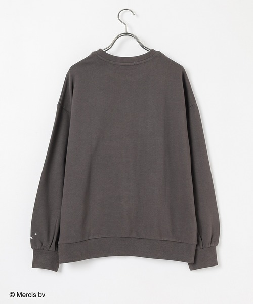 Honeys（ハニーズ）の「ミッフィー／ゆるトップス（スウェット・レディース・ブルー/アイボリー/ピンク/スミクロ/オートミール・S/M/L/LL）」の16枚目の写真