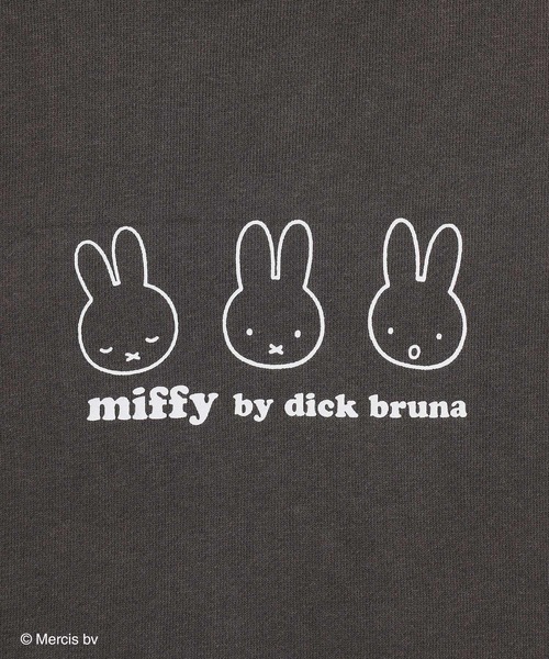 Honeys（ハニーズ）の「ミッフィー／ゆるトップス（スウェット・レディース・ブルー/アイボリー/ピンク/スミクロ/オートミール・S/M/L/LL）」の17枚目の写真