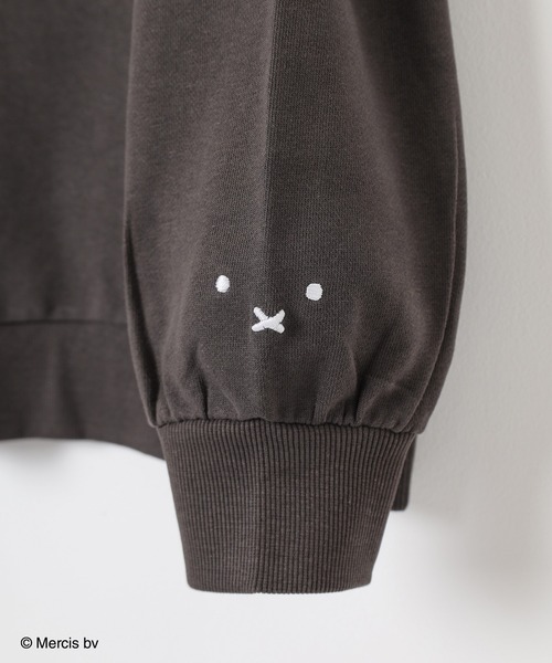 Honeys（ハニーズ）の「ミッフィー／ゆるトップス（スウェット・レディース・ブルー/アイボリー/ピンク/スミクロ/オートミール・S/M/L/LL）」の18枚目の写真