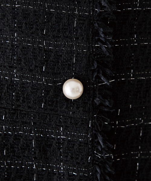 INCEDE（インシード）の「ツイードフリンジベスト（ベスト・レディース・ブラック系その他/ブラック・L/M/LL）」の15枚目の写真