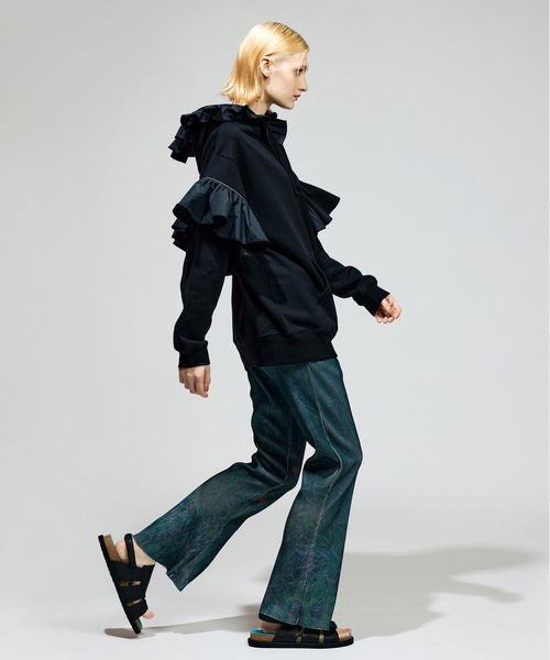 NON TOKYO（ノントーキョー）の「FRILL SWEAT HOODIE（パーカー・レディース・ネイビー/アイボリー/ブラック・FREE）」の9枚目の写真