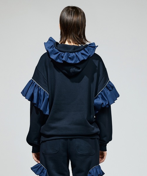 NON TOKYO（ノントーキョー）の「FRILL SWEAT HOODIE（パーカー・レディース・ネイビー/アイボリー/ブラック・FREE）」の17枚目の写真
