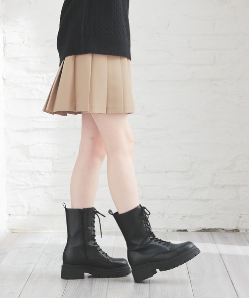 Honeys（ハニーズ）の「ミニプリーツスカート（スカート・レディース・キャメル/杢グレー/ブラック・SS/S/M/L/LL）」の10枚目の写真