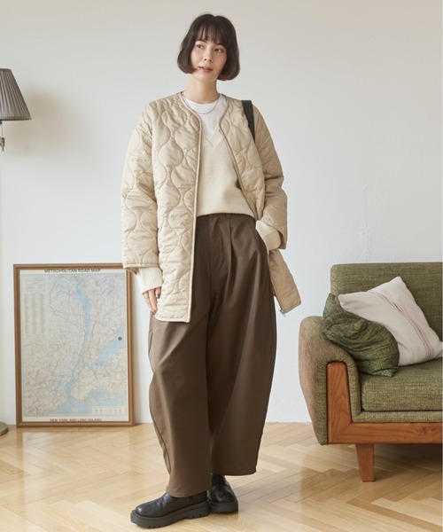 キルティングジャケット（ノーカラージャケット）｜ANGIE（アンジー