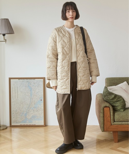 キルティングジャケット（ノーカラージャケット）｜ANGIE（アンジー