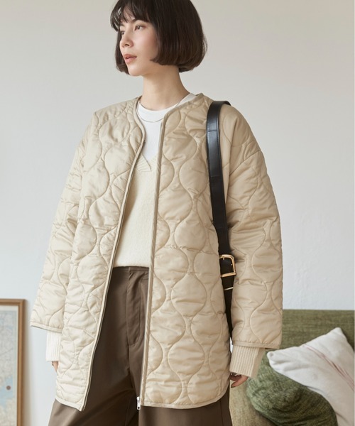 キルティングジャケット（ノーカラージャケット）｜ANGIE（アンジー