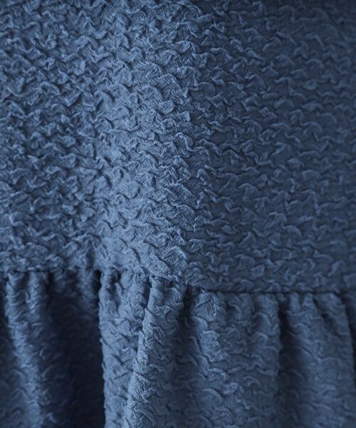 OPAQUE.CLIP（オペークドットクリップ）の「◆ふくれジャカードペプラムブラウス【洗濯機洗い可】（シャツ/ブラウス・レディース・ブラック/ブルー/ホワイト・36/38/40/42）」の15枚目の写真