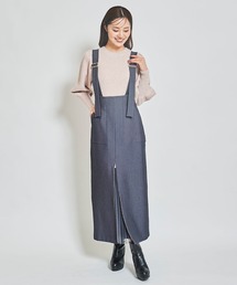 サス付きジップレイヤードチュールスカート