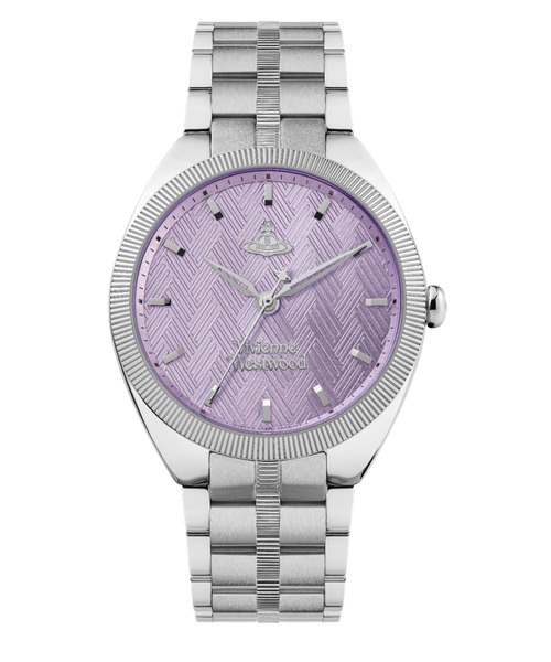 Vivienne Westwood（ヴィヴィアンウエストウッド）の「「Vivienne Westwood/ヴィヴィアン・ウエストウッド」ミューズ レディース クォーツ ウォッチ、パープルダイヤル&シルバーステンレススチールブレスレット（アナログ腕時計・レディース・シルバー系・37mm）」の14枚目の写真