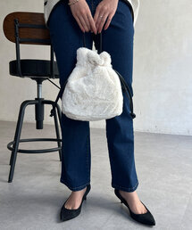 Chez toi | ファー巾着BAG(トートバッグ)