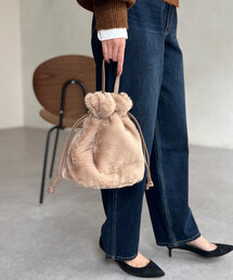 Chez toi | ファー巾着BAG(トートバッグ)