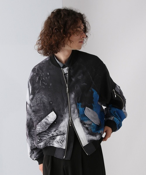 ニホンガソウガラショートMA-1 by MAO KAWASAKI(HARE) HARE ショートMA-1 （HARE（ハレ）の「【UNISEX】ニホンガソウ