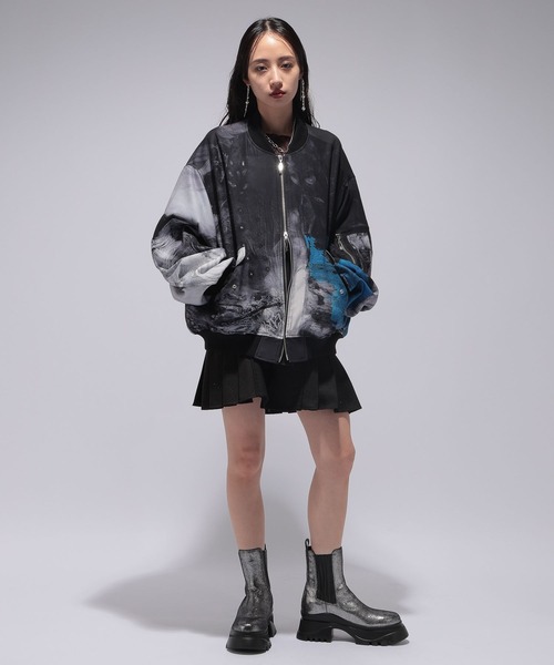 HARE ニホンガソウガラショートMA-1 ハレ HARE（ハレ）の「【UNISEX】ニホンガソウガラショートMA-1 by