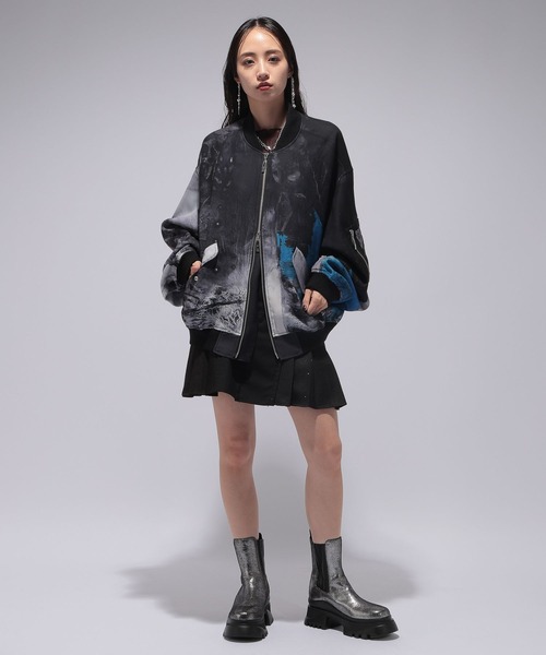 HARE ニホンガソウガラショートMA-1 ハレ HARE（ハレ）の「【UNISEX】ニホンガソウガラショートMA-1 by