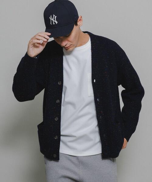 セール】ウォッシャブルウール混ネップカーディガン（カーディガン