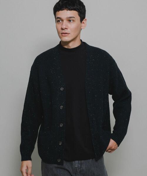 セール】ウォッシャブルウール混ネップカーディガン（カーディガン