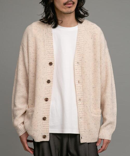 URBAN RESEARCH Sonny Label(アーバンリサーチサニーレーベル)の「ウォッシャブルウール混ネップカーディガン(カーディガン/ボレロ・メンズ・アイボリー/グリーン/ネイビー・MEDIUM/LARGE)」の12枚目の写真