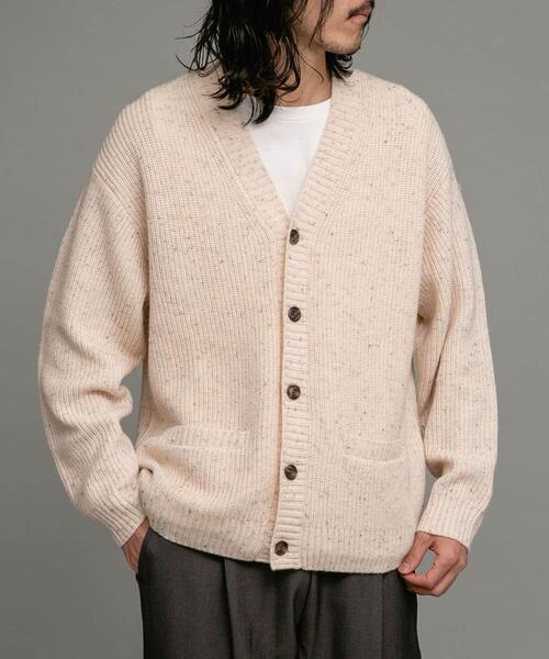 URBAN RESEARCH Sonny Label(アーバンリサーチサニーレーベル)の「ウォッシャブルウール混ネップカーディガン(カーディガン/ボレロ・メンズ・アイボリー/グリーン/ネイビー・MEDIUM/LARGE)」の13枚目の写真