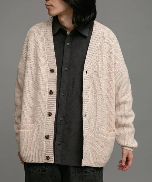 URBAN RESEARCH Sonny Label(アーバンリサーチサニーレーベル)の「ウォッシャブルウール混ネップカーディガン(カーディガン/ボレロ・メンズ・アイボリー/グリーン/ネイビー・MEDIUM/LARGE)」の16枚目の写真
