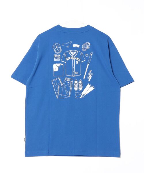 NEW BALANCE（ニューバランス）の「ニューバランス New Balance ショートスリーブTシャツ_ベースボールエッセンシャルズ（Tシャツ/カットソー・メンズ・ブルー/ホワイト・L/M/LL）」の3枚目の写真