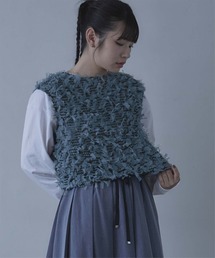 miette | 前後2wayチュールジャガードベスト(ベスト)