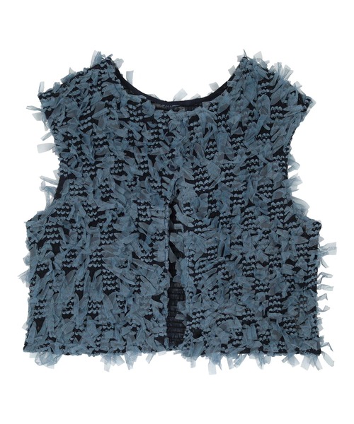 miette（ミエット）の「前後2wayチュールジャガードベスト（ベスト・レディース・ブラウン/ブラック/ブルー・FREE）」の15枚目の写真