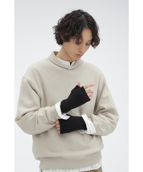 MHL.（エムエイチエル）の「FELTED DRY WOOL（手袋・レディース・オリーブ/ブラック/ベージュ・FREE）」の6枚目の写真