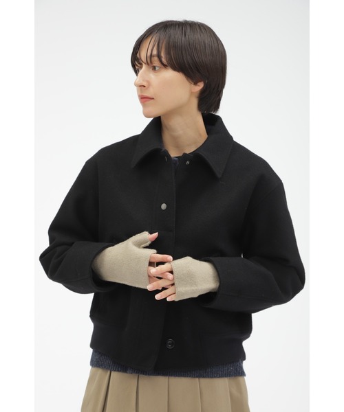 MHL.（エムエイチエル）の「FELTED DRY WOOL（手袋・レディース・オリーブ/ブラック/ベージュ・FREE）」の8枚目の写真