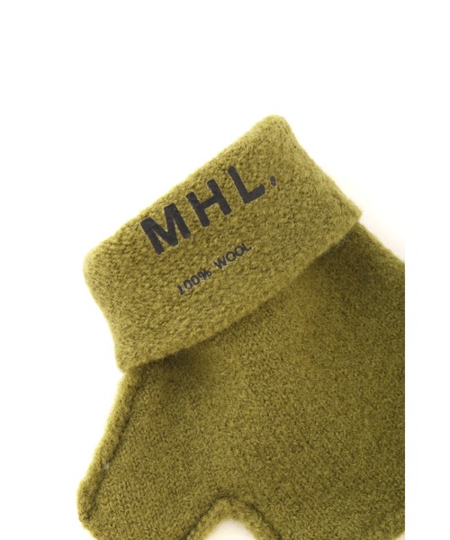 MHL.（エムエイチエル）の「FELTED DRY WOOL（手袋・レディース・オリーブ/ブラック/ベージュ・FREE）」の16枚目の写真