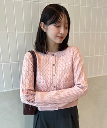 【ZOZO限定商品&限定カラー】リトルケーブルニットカーディガン