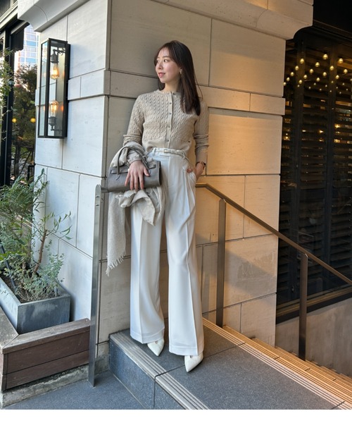 ZOZO限定商品＆限定カラー】リトルケーブルニットカーディガン