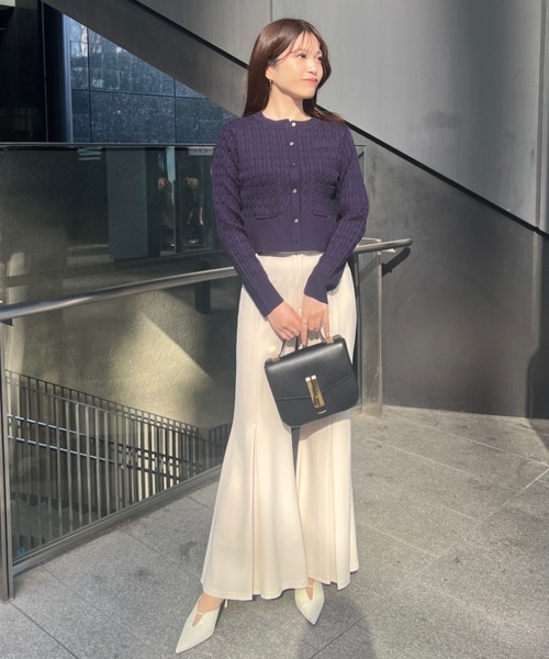 ZOZO限定商品＆限定カラー】リトルケーブルニットカーディガン