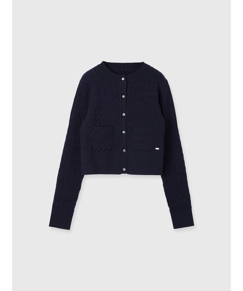 anuans リトルケーブルニットカーディガン アニュアンス anuans *リトルケーブルニットカーディガン