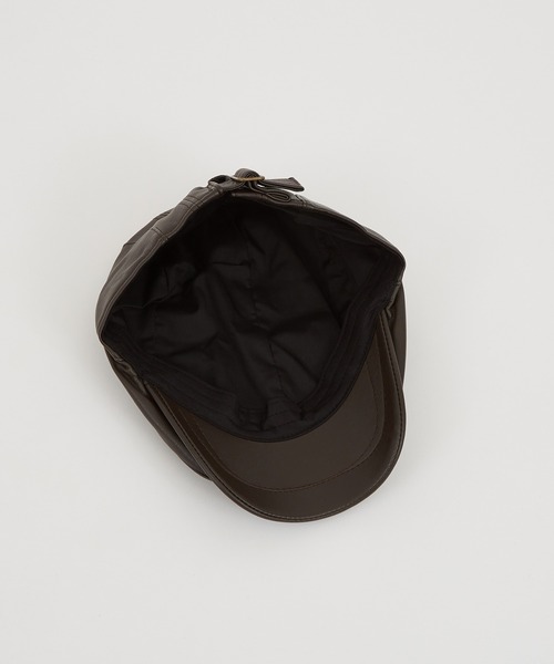 improves(インプローブス)の「合成皮革 ハンチング(ハンチング/ベレー帽・メンズ・ダークブラウン/ブラック・FREE)」の8枚目の写真