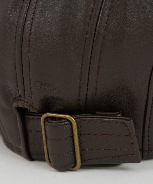 improves(インプローブス)の「合成皮革 ハンチング(ハンチング/ベレー帽・メンズ・ダークブラウン/ブラック・FREE)」の11枚目の写真