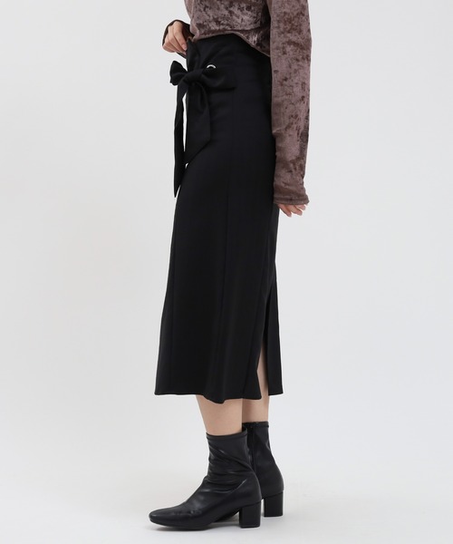 TRUDEA(トルディア)の「ウエストリボンスカート(スカート・レディース・チャコールグレー/ブラック・SMALL/MEDIUM)」の10枚目の写真