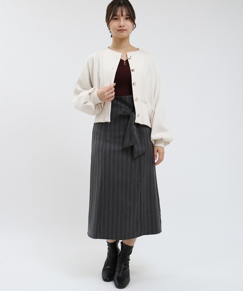 TRUDEA(トルディア)の「ウエストリボンスカート(スカート・レディース・チャコールグレー/ブラック・SMALL/MEDIUM)」の16枚目の写真