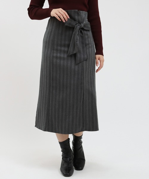 TRUDEA(トルディア)の「ウエストリボンスカート(スカート・レディース・チャコールグレー/ブラック・SMALL/MEDIUM)」の11枚目の写真
