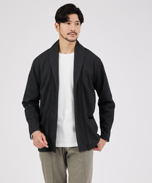 ABAHOUSE | 【ボタンレス】千鳥柄フクレガジャガード　ショールカラー カーディガン(カーディガン/ボレロ)