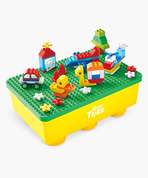 MY LITTLE TIGER ブロックテーブル/160ピース入り（おもちゃ）｜DADWAY（ダッドウェイ）