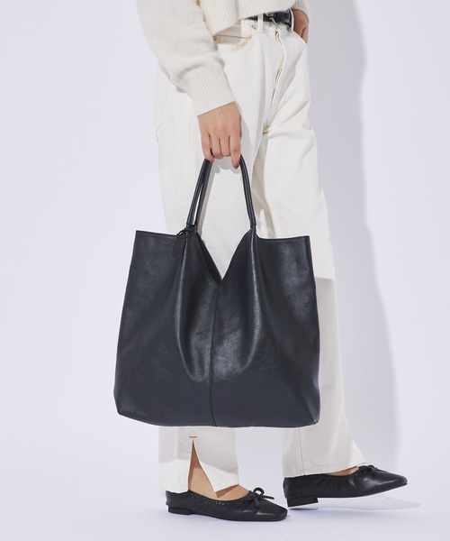 ✳最終セール【   】本革 ブラックレザートートバッグ Amazon | [G Genuine Leather] レザーラボラトリー 本革 トートバッグ