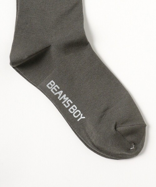 BEAMS BOY（ビームスボーイ）の「ロング リブ ハイソックス（ソックス/靴下・レディース・ブラック/ホワイト/チャコールグレー・ONE SIZE）」の5枚目の写真