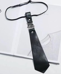 Port | 【 antique andico / アンティーク アンディコ 】 フェイクレザー バックル ネクタイ_(ネクタイ)