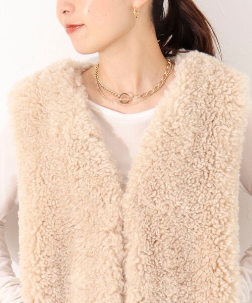 NOLLEY’S(ノーリーズ)の「【grace grace/グラスグラス】コンビチェーンネックレス(Big)(ネックレス・レディース・ゴールド・FREE)」の6枚目の写真