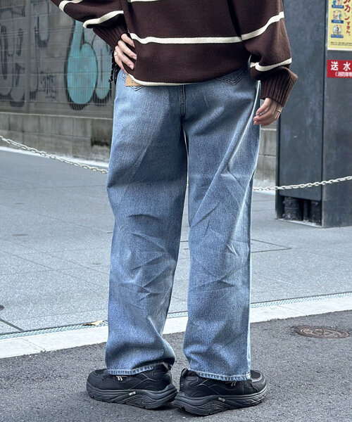 CPCM（シーピーシーエム）の「デニムバギーパンツ（デニムパンツ・レディース・ネイビー/ブルー/ブルー系その他・SMALL/MEDIUM）」の8枚目の写真