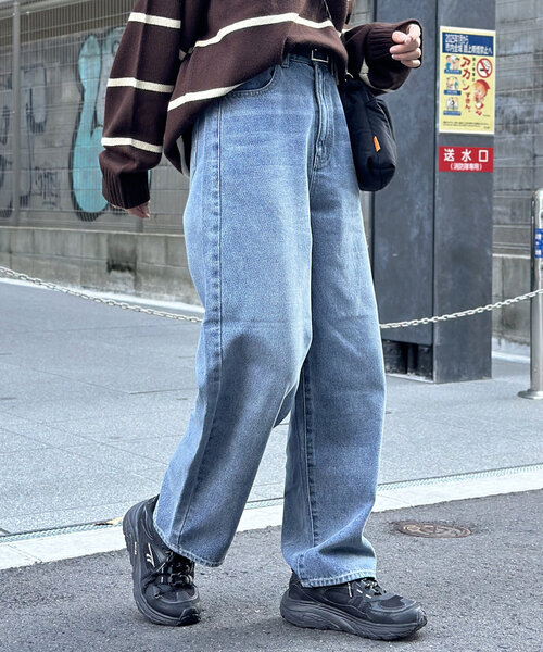 CPCM（シーピーシーエム）の「デニムバギーパンツ（デニムパンツ・レディース・ネイビー/ブルー/ブルー系その他・SMALL/MEDIUM）」の9枚目の写真